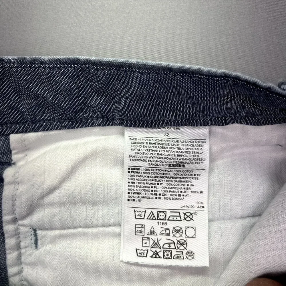 Banana Republic Mens Cotton Hawaiian Slash Pockets‎ Shorts Size 32